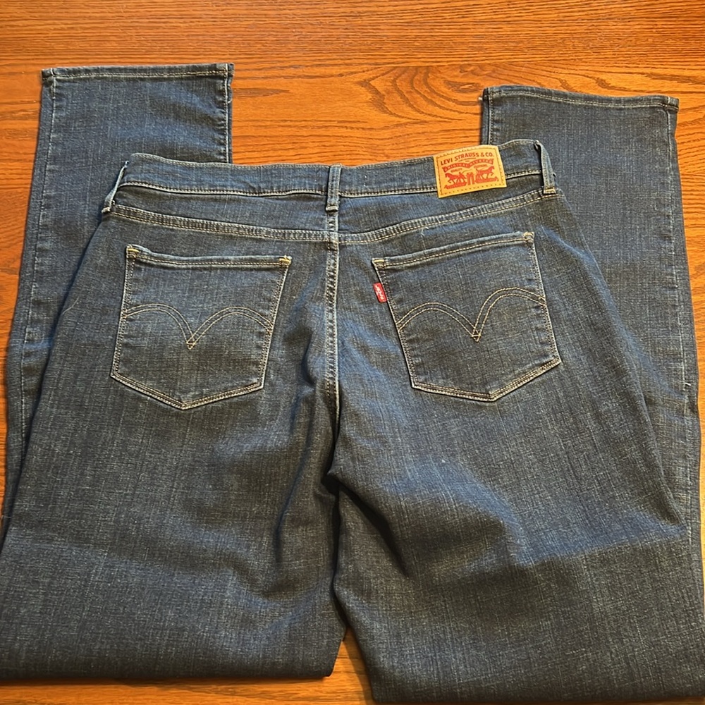 2 pair Levi’s denim jeans straight and bootcut size 12 / 31 #40 - Picture 4 of 7